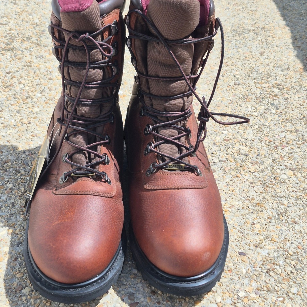 Cabelas Hunting Boots Mens Brown Gore-Tex Thinsulate Ultra Waterproof Leather